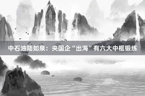 中石油陆如泉：央国企“出海”有六大中枢锻练