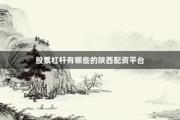 股票杠杆有哪些的陕西配资平台