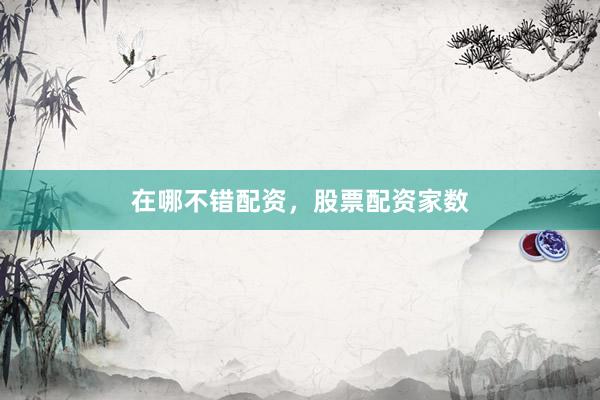 在哪不错配资，股票配资家数