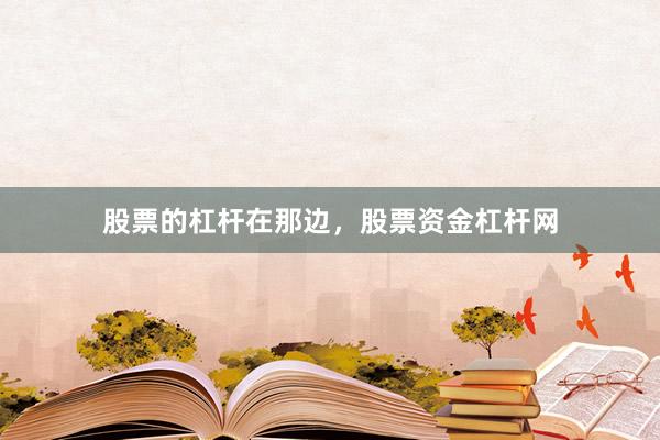 股票的杠杆在那边，股票资金杠杆网